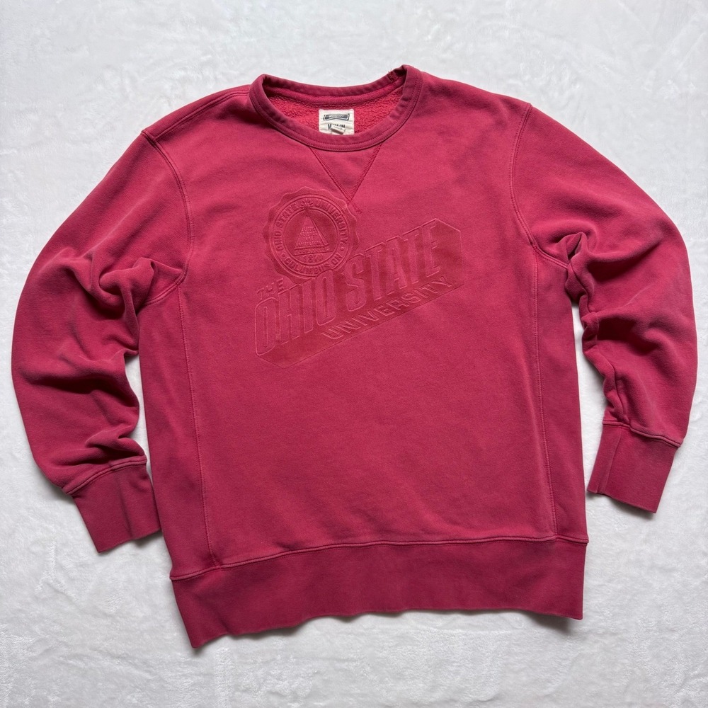 Tailgate Ohio State University Buckeyes Crewneck Sweatshirt Red M Mens‎ Womens